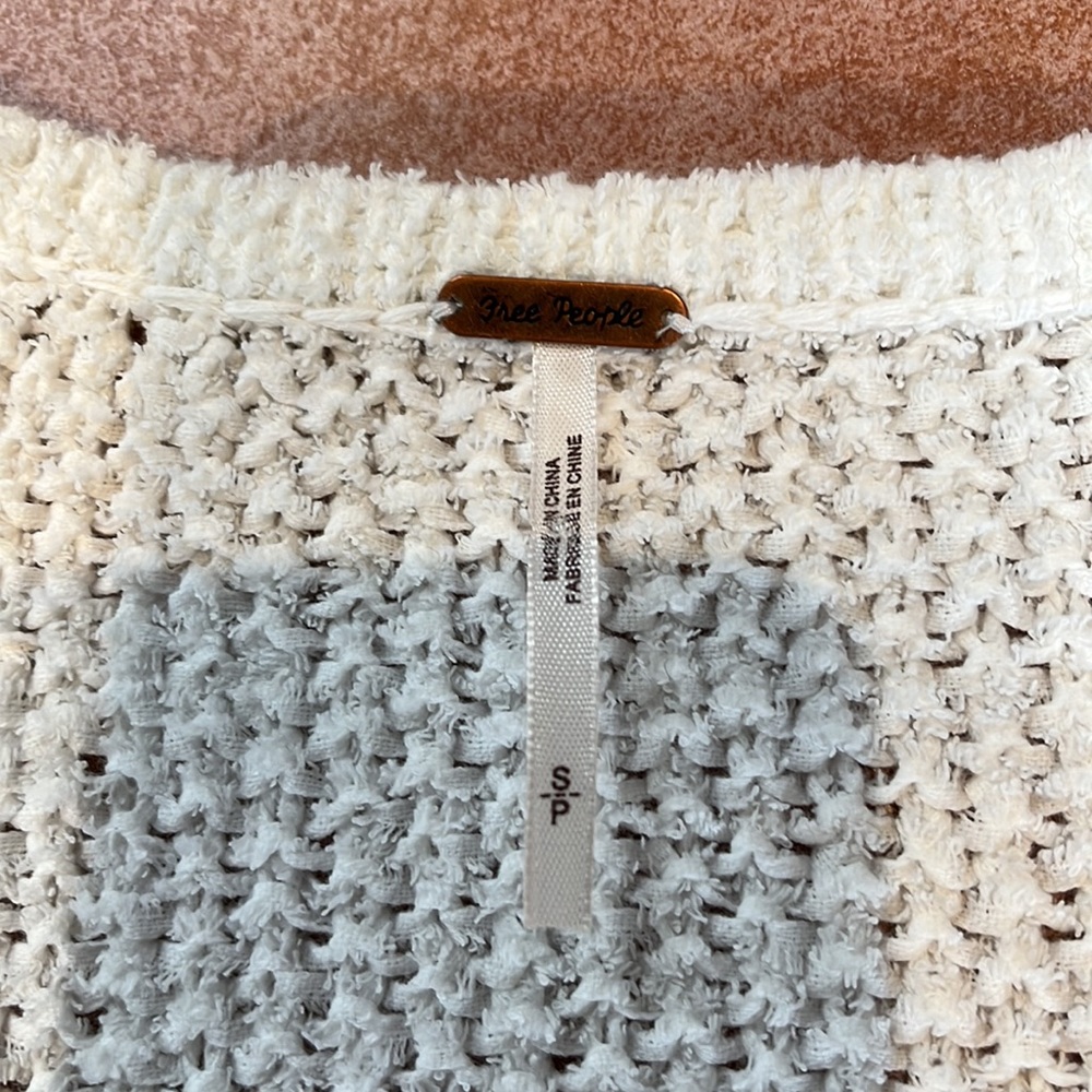 Free people white knit sweater - Picture 3 of 4